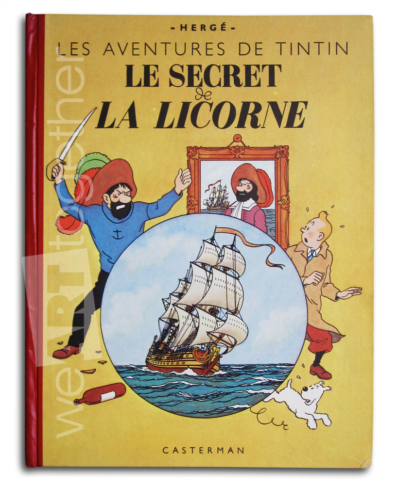 Tintin - Le Secret de La Licorne – Dos rouge - 1950 – B4
