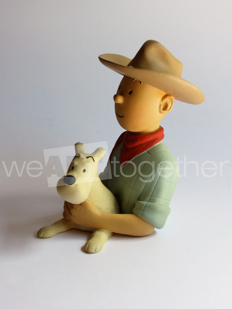 Tintin Figurines Officielle 30 Tintin Cowboy: America Herge Model