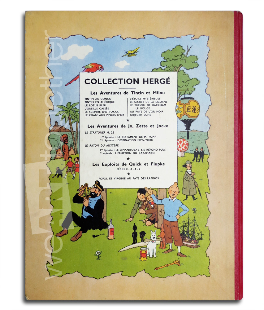 Tintin, Objectif Lune, Édition Originale Belge 1953, B8, we art